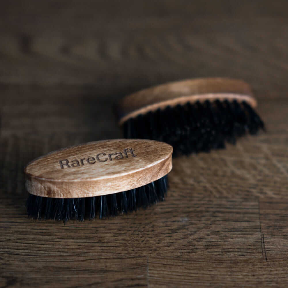 RareCraft, Skjegg Børste Light Wood- Travel Size-Skjeggbørste-JKSHOP