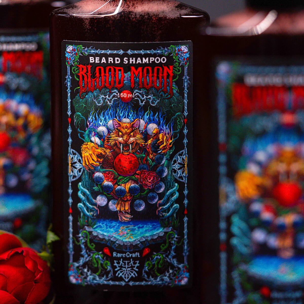 Rarecraft Blood Moon Beard Shampoo 150ml - Skjeggsjampo - JK-Shop