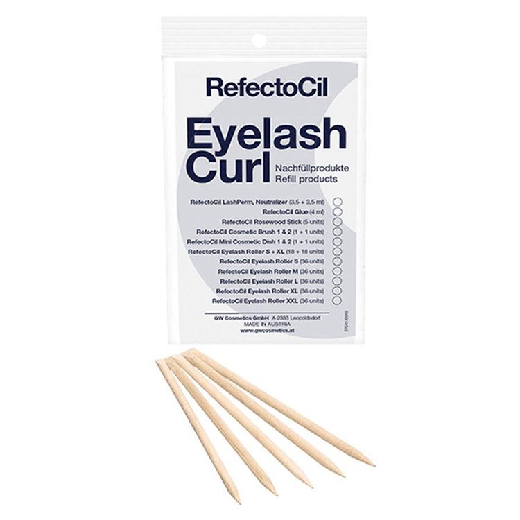 RefectoCil Eyelash Curl Refill Rosewood Sticks - Verktøy - JK-Shop