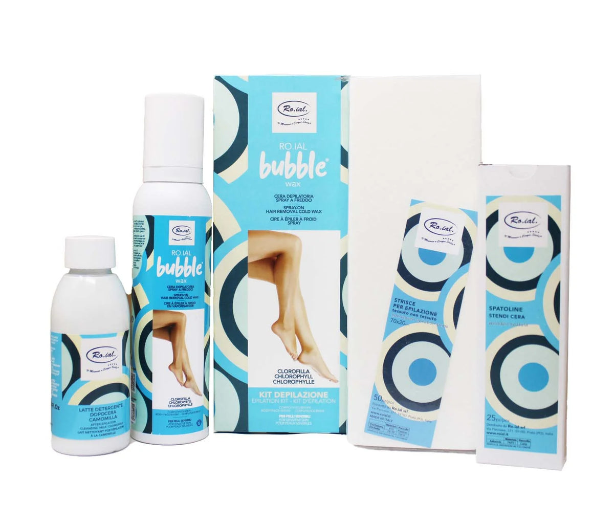 Ro.ial Bubble Wax Kit Blå, Sensitiv Skin - Voksing - JK-Shop