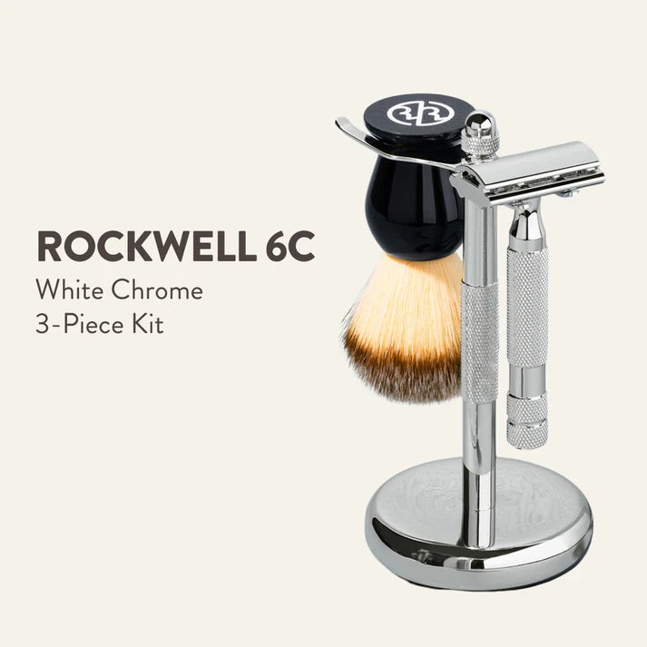 Rockwell, Razor 3-Piece Gift Set (6C White Chrome) - - JK-Shop