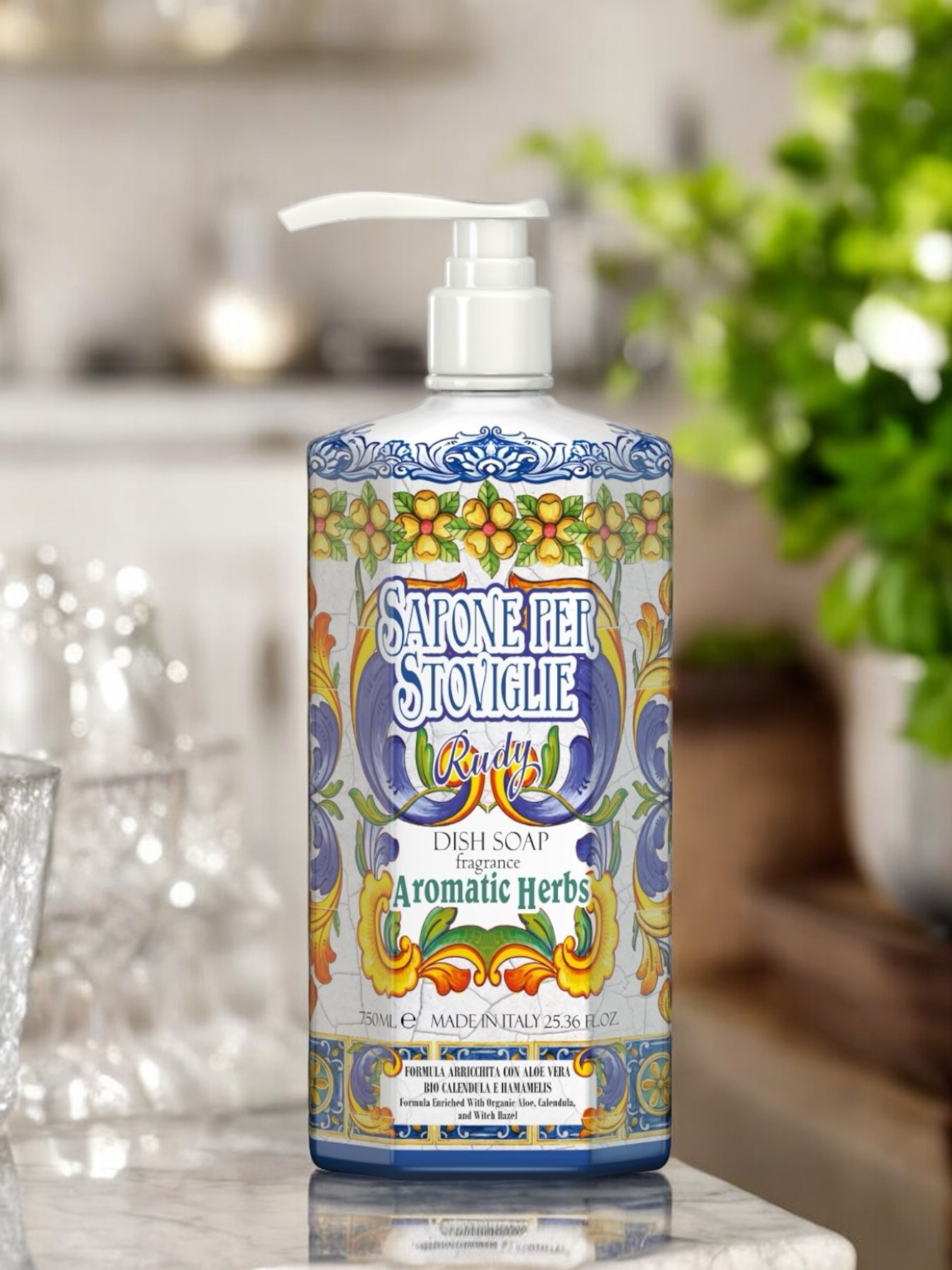 Rudy Profumi Maioliche Oppvaskmiddel Aromatic Herbs - Oppvaskmiddel - JK-Shop