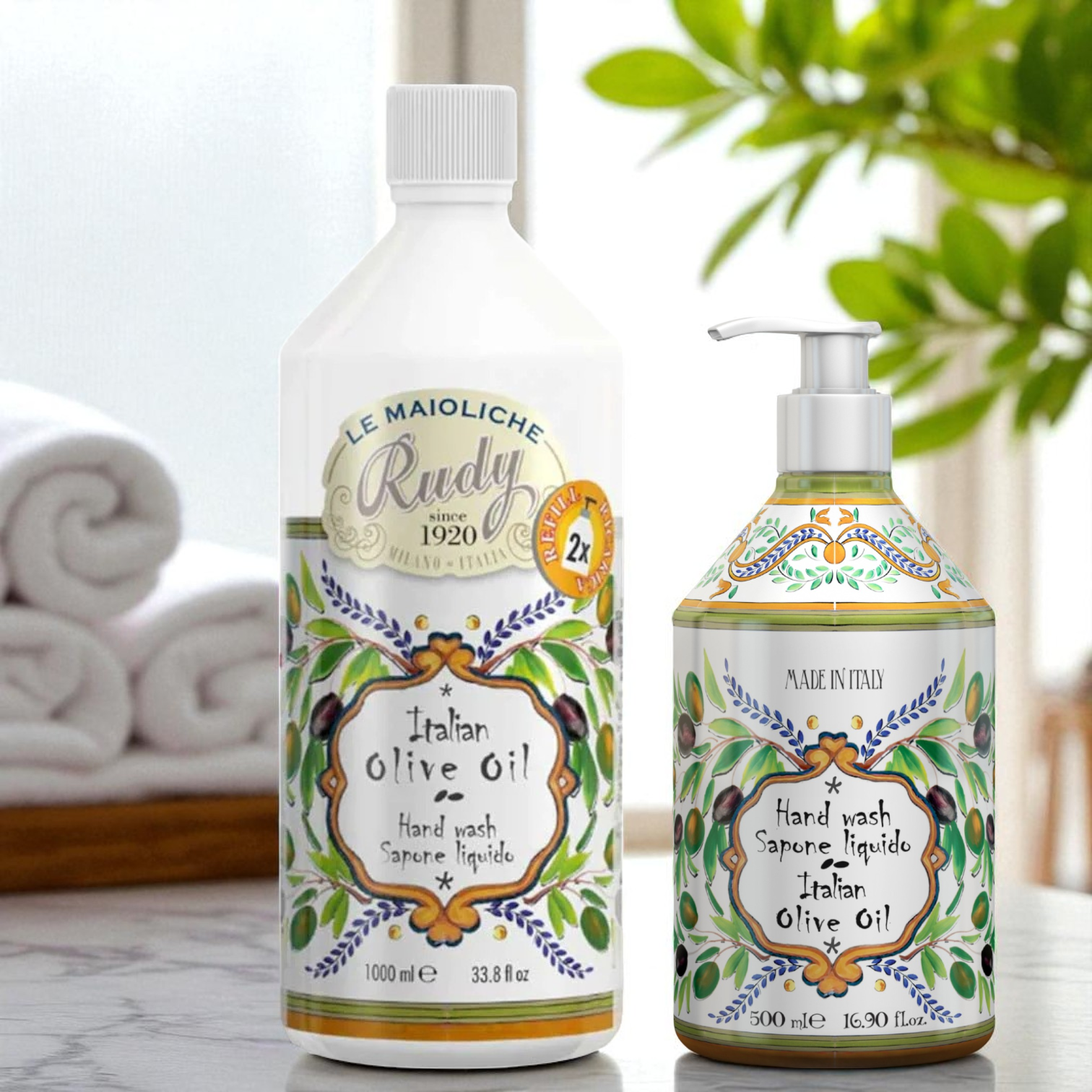 Rudy Profumi Maioliche Refill - Liquid soap - 11 dufter - Såpe - JK-Shop