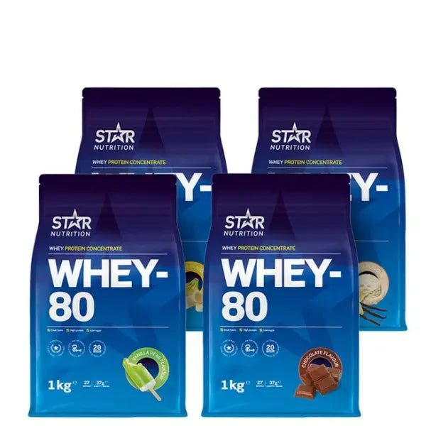 Star Nutrition Whey-80 Myseprotein 1 kg