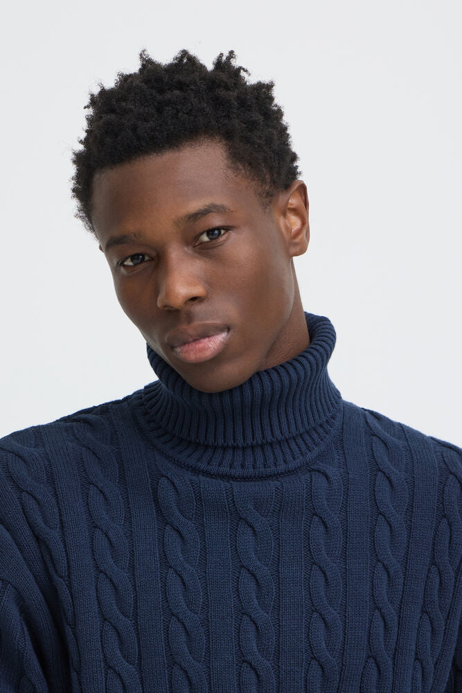 SOLID, MALCOLM HI NECK - Strikk - JK-Shop