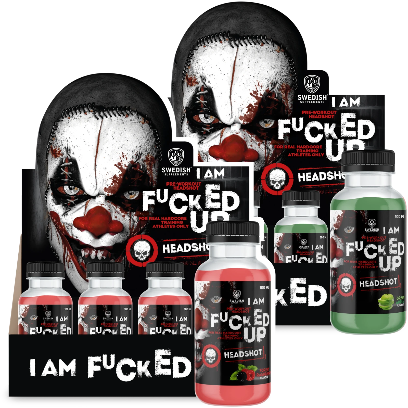 SS Fucked Up Headshot, 16x100ml - 2 smaker - Energi Drikke - JK-Shop