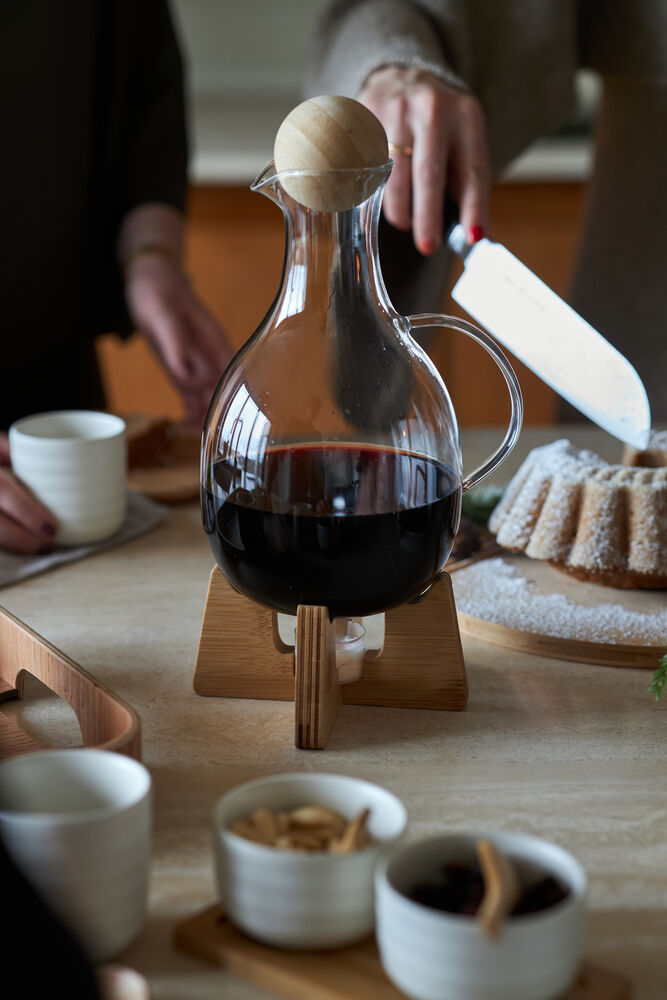 Sagaform Nature gløggkanne med varmer - Gløggkanne - JK-Shop