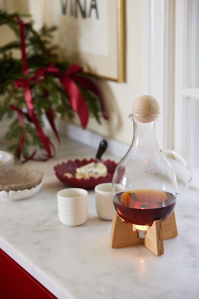 Sagaform Nature gløggkanne med varmer - Gløggkanne - JK-Shop