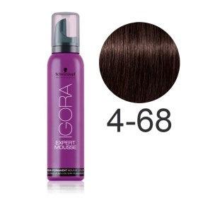 Schwarzkopf Expert Mousse 4-68 Middelsbrun Sjokoladerød-Hårskum-JKSHOP