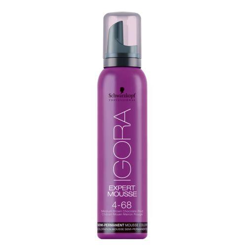 Schwarzkopf Expert Mousse 4-68 Middelsbrun Sjokoladerød-Hårskum-JKSHOP