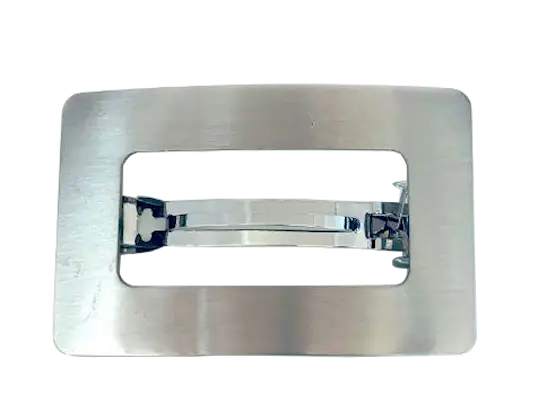 Silver Springclip Rectangular - Hårspenne - JK-Shop