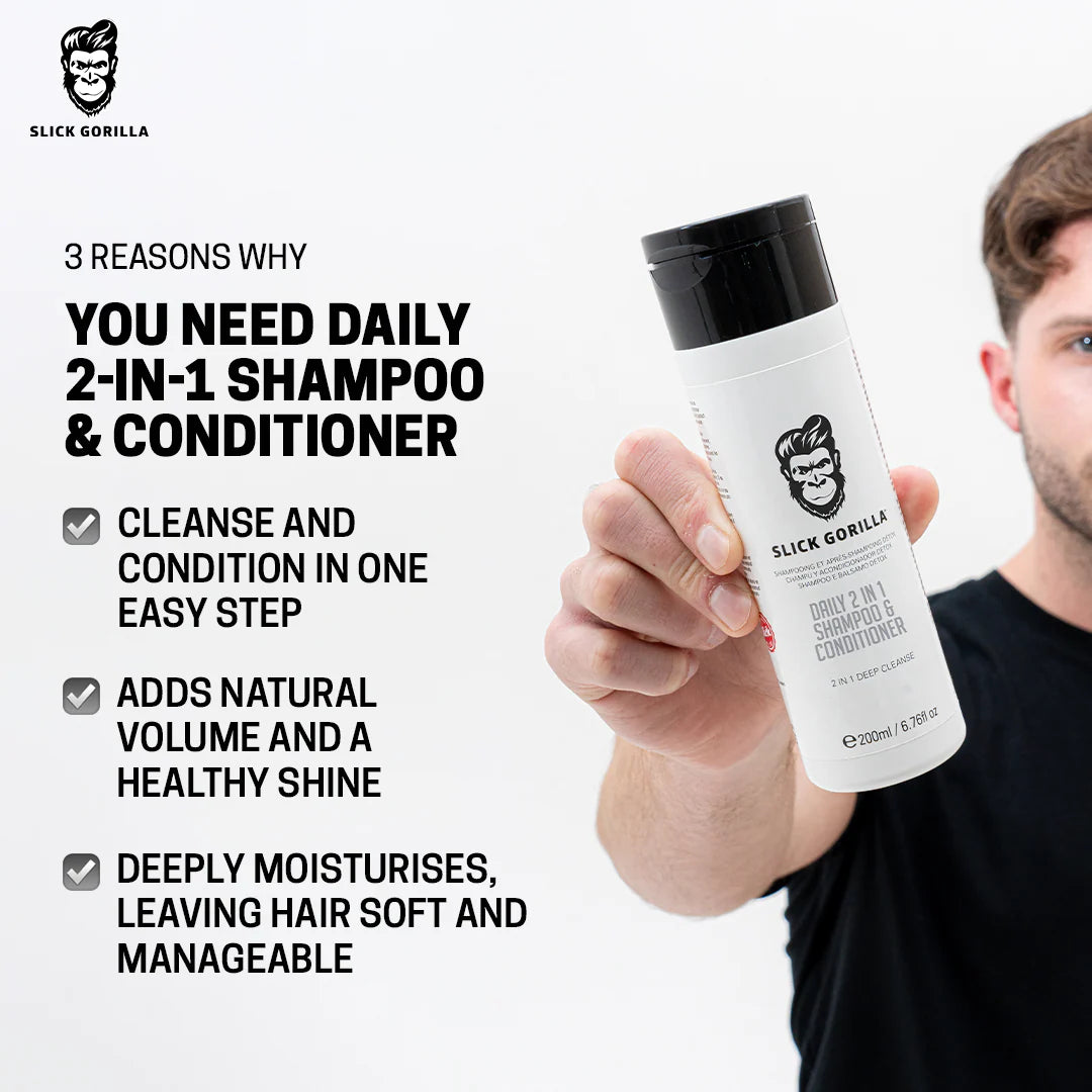 Slick Gorilla Daily 2in1 Shampoo & Conditioner - Sjampo - JK-Shop