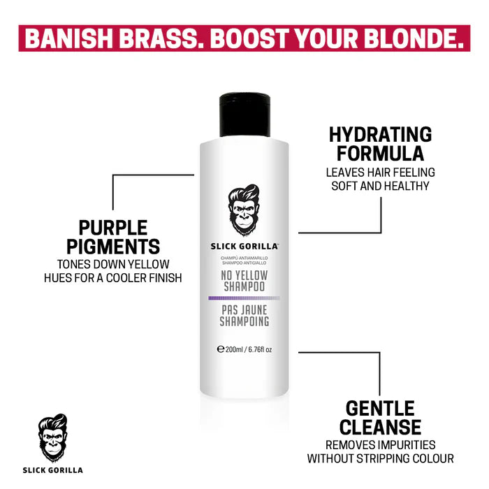 Slick Gorilla No Yellow Shampoo 200ml - Sjampo - JK-Shop