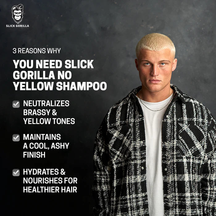 Slick Gorilla No Yellow Shampoo 200ml - Sjampo - JK-Shop