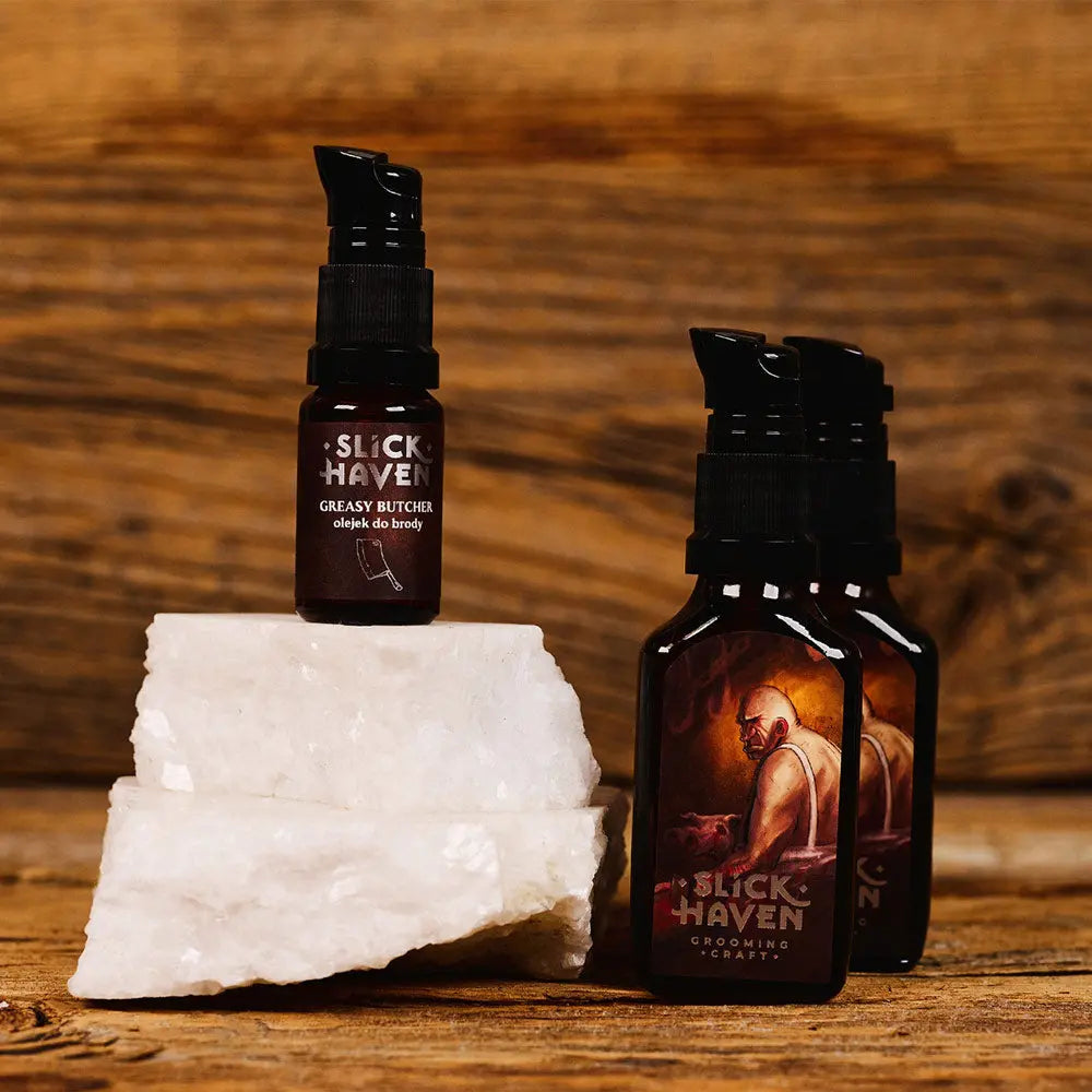 Slickhaven Beard Oil Greasy Butcher-Skjeggolje-JKSHOP