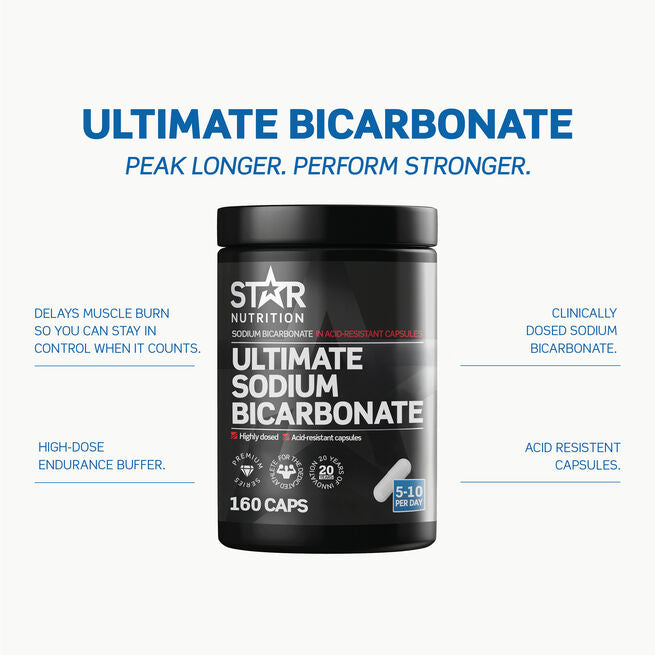 Sodium Bicarbonate 160 caps - Mikronæringsstoffer - JK-Shop