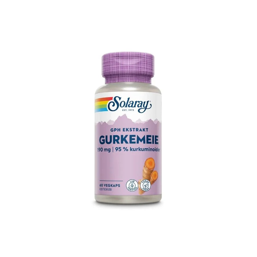 Solaray Gph Gurkemeie 60 kpsl - Vitaminer og kosttilskudd - JK-Shop