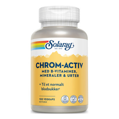 Solaray kromactiv 100 tabletter - Vitaminer og kosttilskudd - JK-Shop