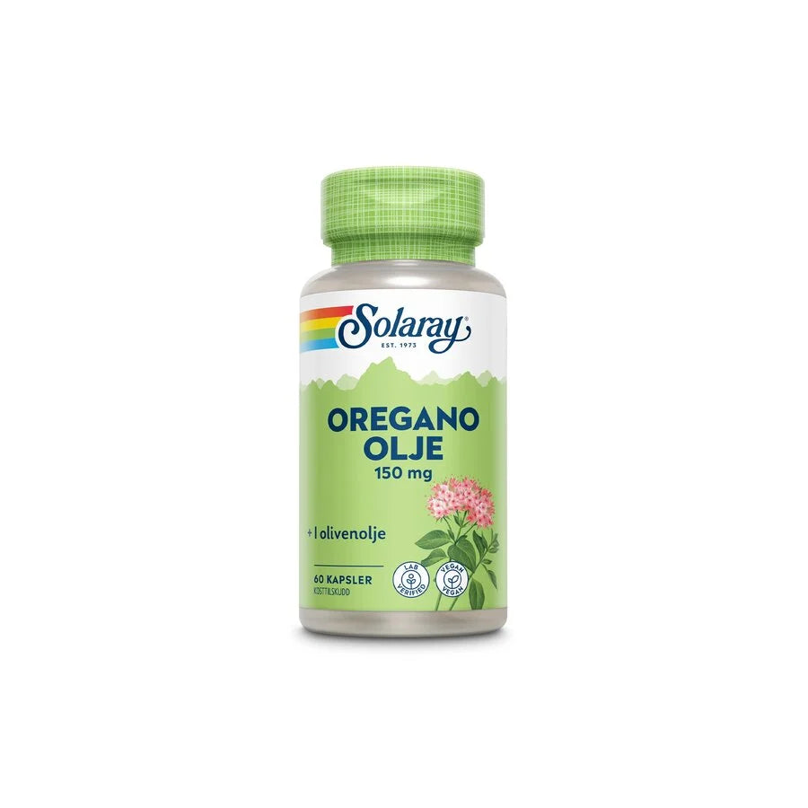 Solaray oregano olje 60 kapsler - Vitaminer og kosttilskudd - JK-Shop