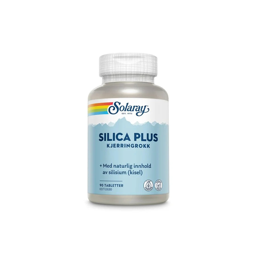 Solaray silica plus 90 tabletter - Mikronæringsstoffer - JK-Shop