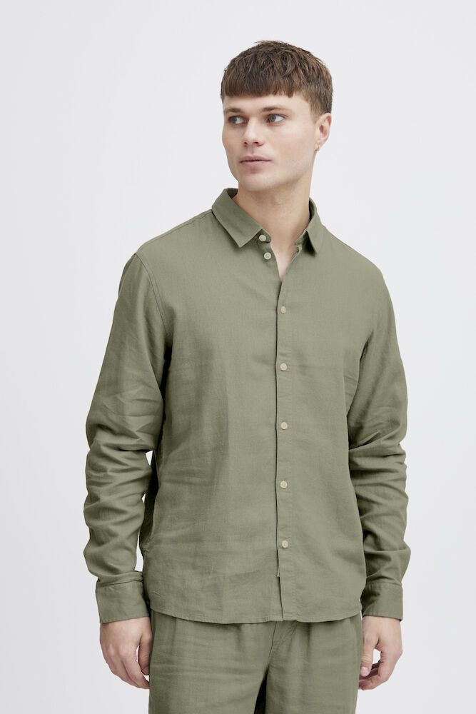 Solid, ENEA ALLAN LS Shirt, Regular Fit - Skjorter - JK-Shop