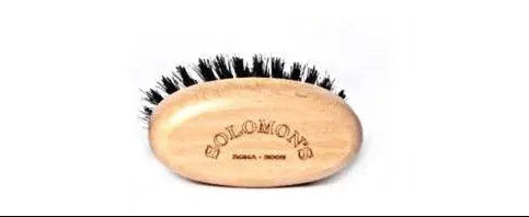 Solomon's Beard Brush Oval Light Wood-Skjeggbørste-JKSHOP