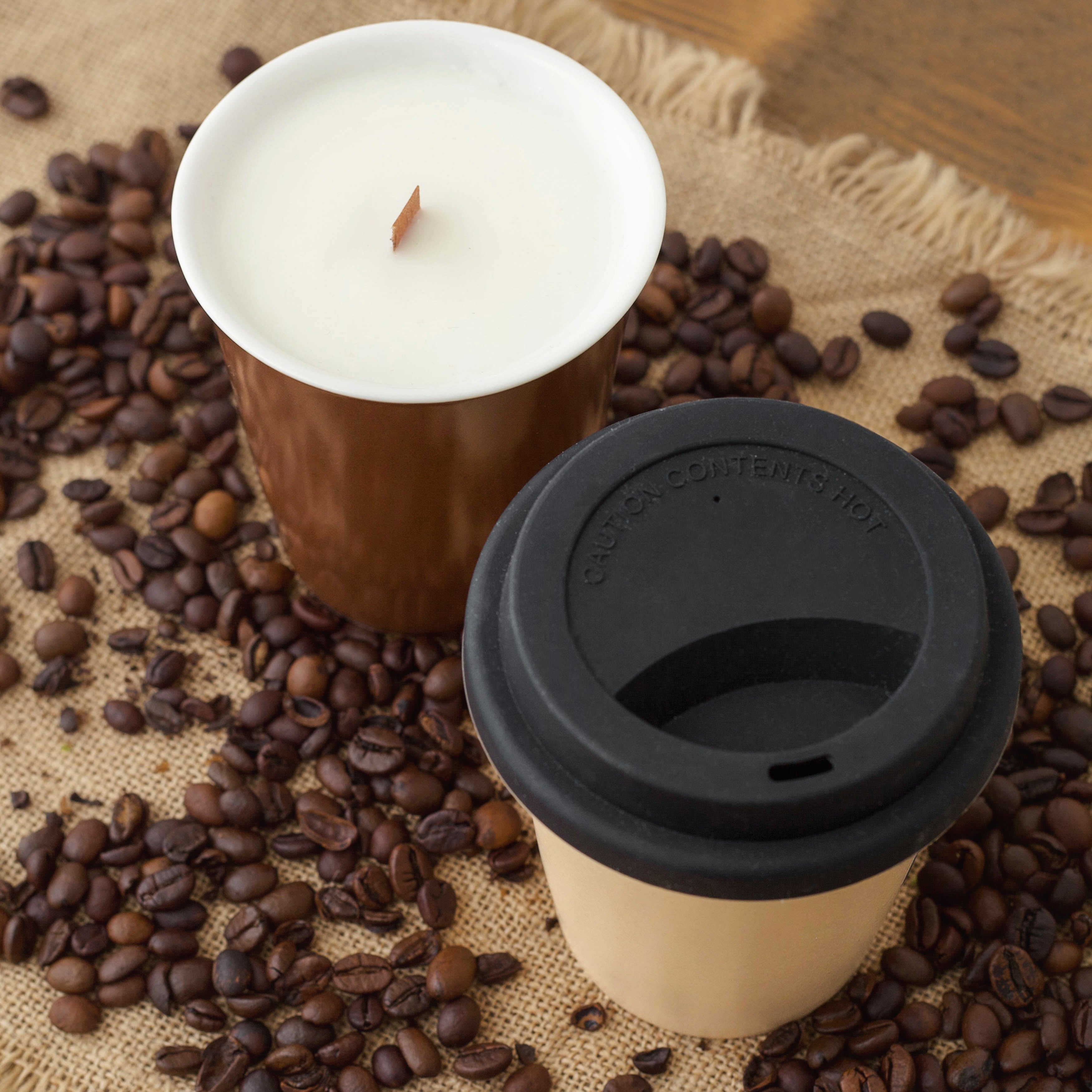 Somerset Urban Café Range Ceramic Candle 250g & Coffe Mug - 2 dufter - Duftlys - JK-Shop