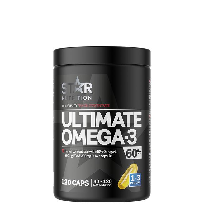 Star Nutrition Ultimate Omega-3 80% 120 kapsler - Omega-3 - JK-Shop