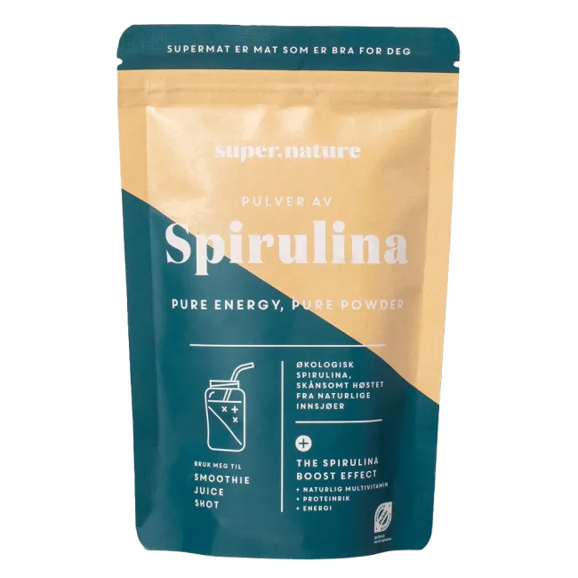 Super.nature Spirulina powder, 150g (øko) - Vitaminer og kosttilskudd - JK-Shop