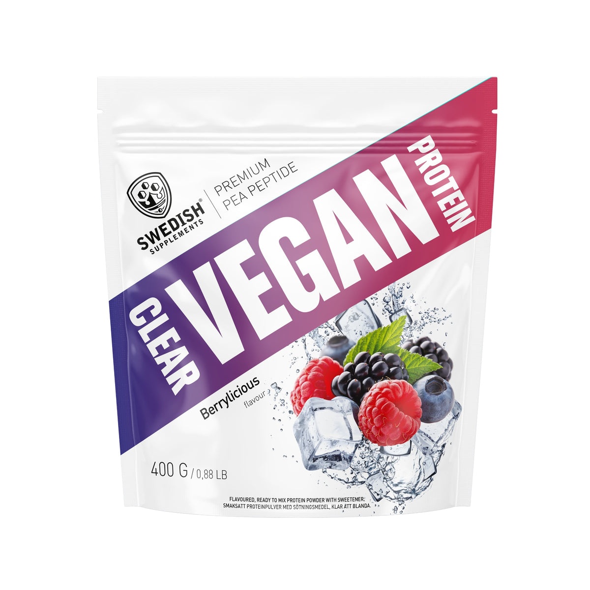 Swedish Supplements Clear Vegan Protein, 400 g - Vegansk proteinpulver - JK-Shop