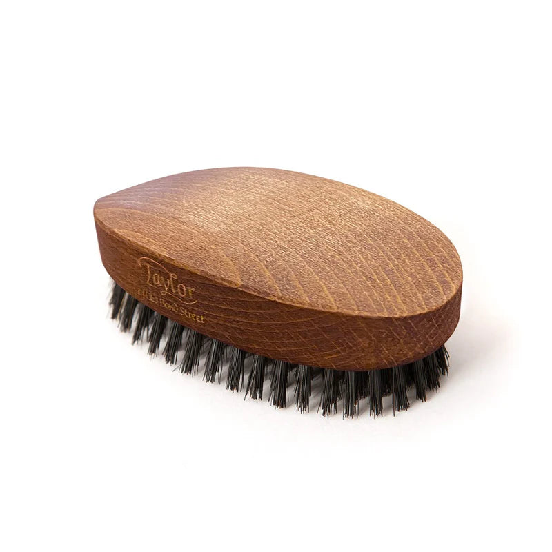 Taylor of Old Bond Street Dark Wood Military Hairbrush - Hårbørste - JK-Shop