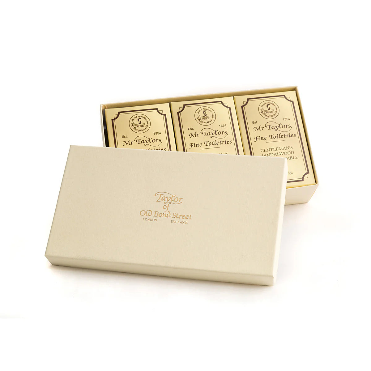 Taylor of Old Bond Street Mixed Bath Soap Gift Box - Hånd - og kroppssåpe - JK-Shop