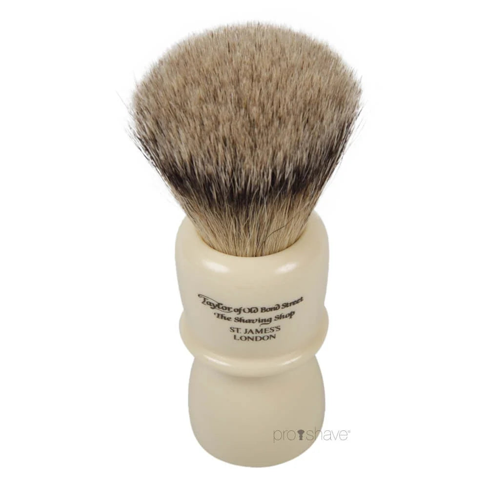 Taylor of Old Bond Street Pure Badger Shaving Brush 28 mm Ivory - Barberkost - JK-Shop