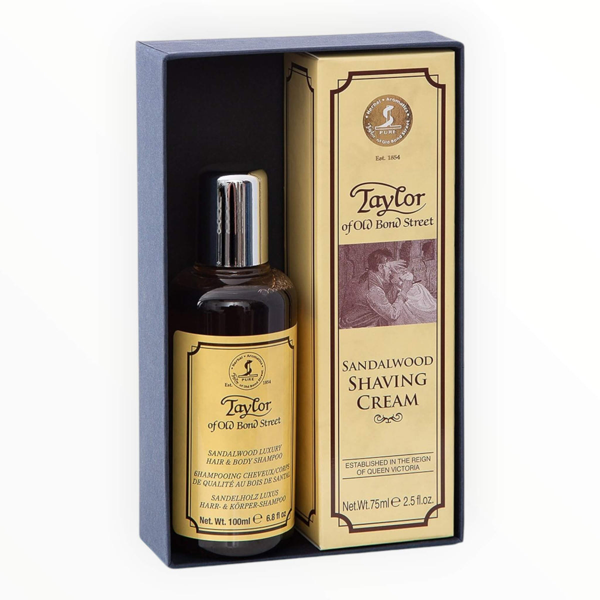 Taylor of Old Bond Street Shaving Cream and Hair & Body Shampoo Gift Set - Gavesett - JK-Shop