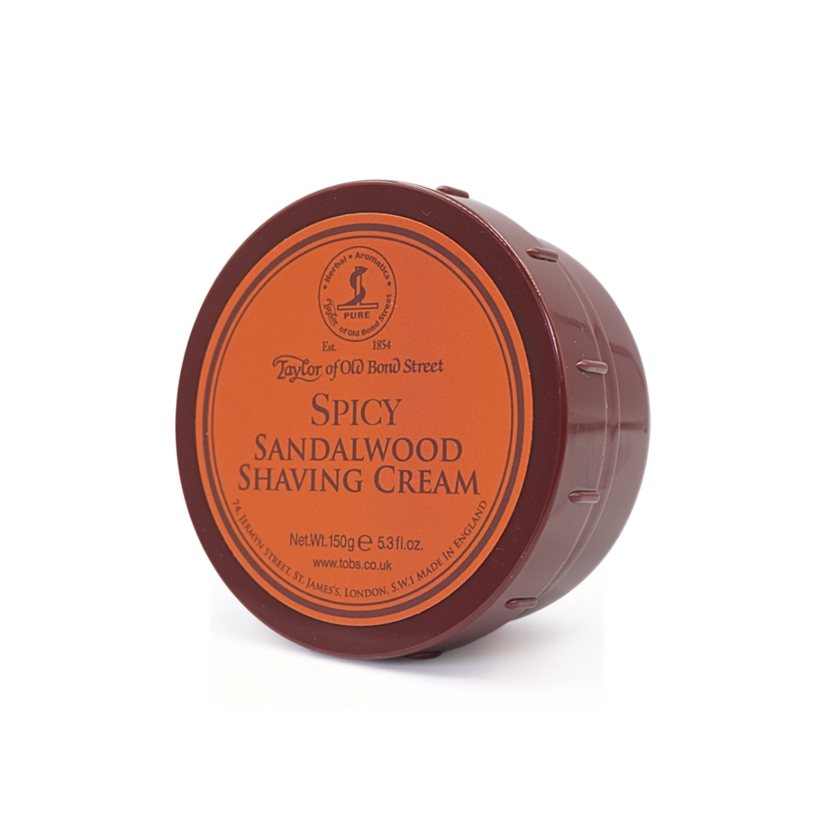 Taylor of Old Bond Street Spicy Sandalwood Shaving Cream Bowl 150 g - Barberkrem - JK-Shop