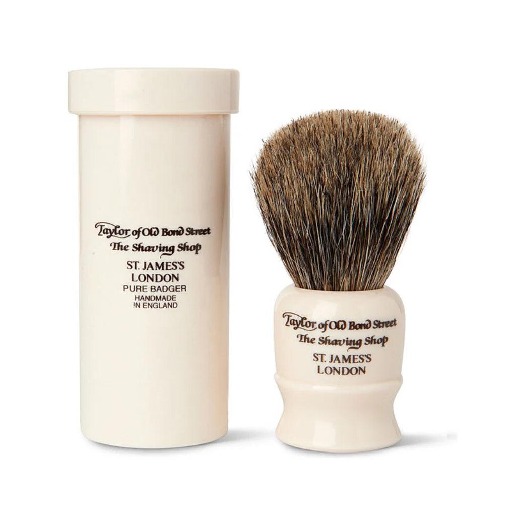 Taylor of old Bond Street, Pure Badger Shaving Brush Travel-Barberkost-JKSHOP