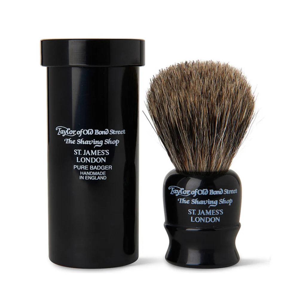Taylor of old Bond Street, Pure Badger Shaving Brush Travel-Barberkost-JKSHOP
