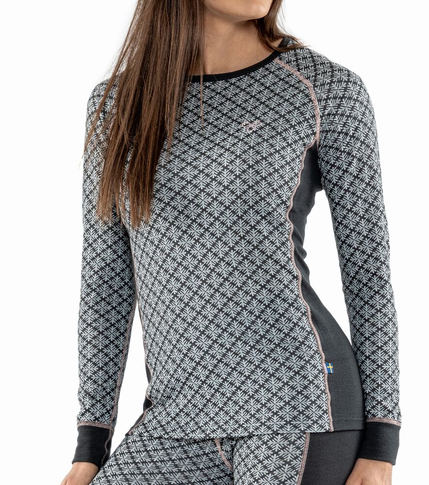 Termo Sequal Jaquard Round neck LS W - Undertøy - JK-Shop