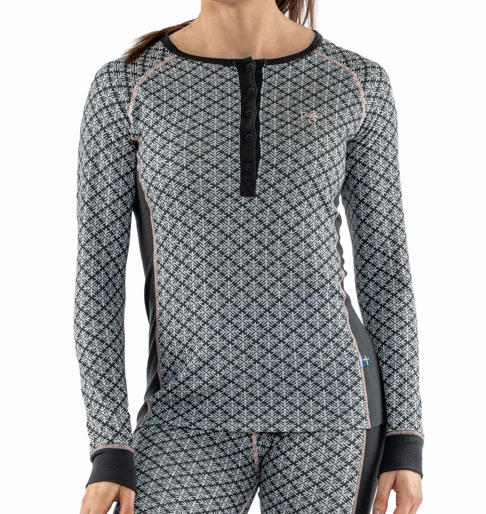 Termo Sequal Jaquard Turtle neck w. zip LS - Undertøy - JK-Shop