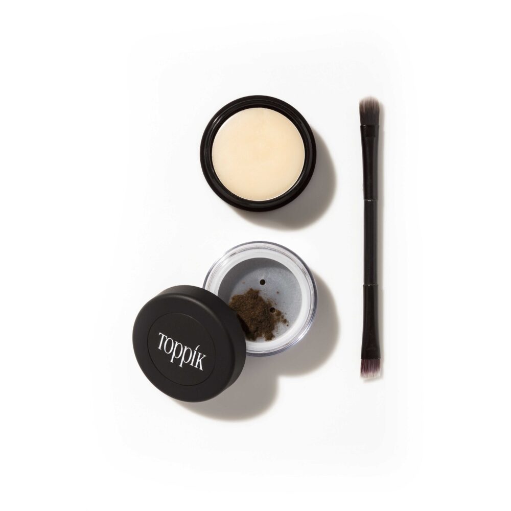 Toppik Øyenbrynsfiber Mørk Brun 2g - Øyebryn - JK-Shop