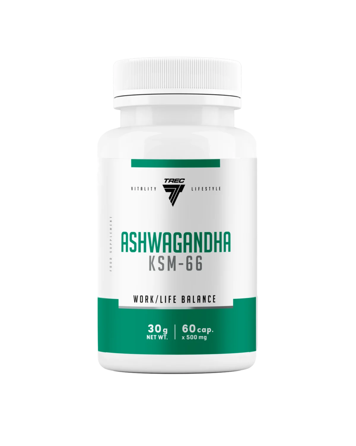 Trec Ashwagandha KSM-66 60 Kapsler - Ashwagandha - JK-Shop