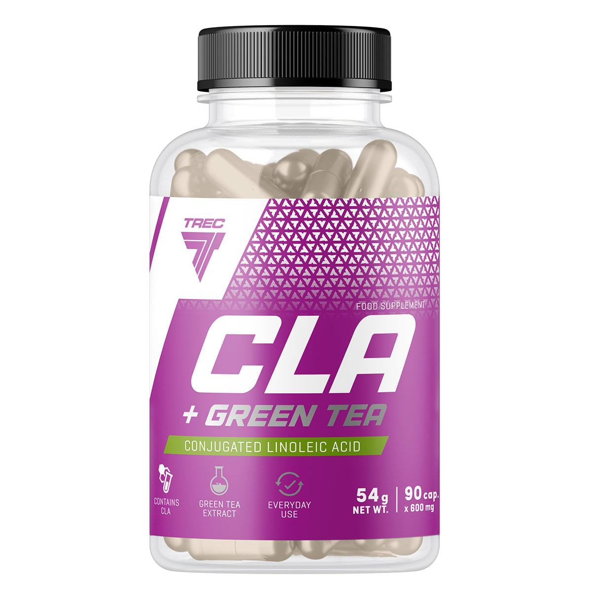 Trec CLA + Green Tea 90 kapsler - Fettforbrennere uten koffein - JK-Shop