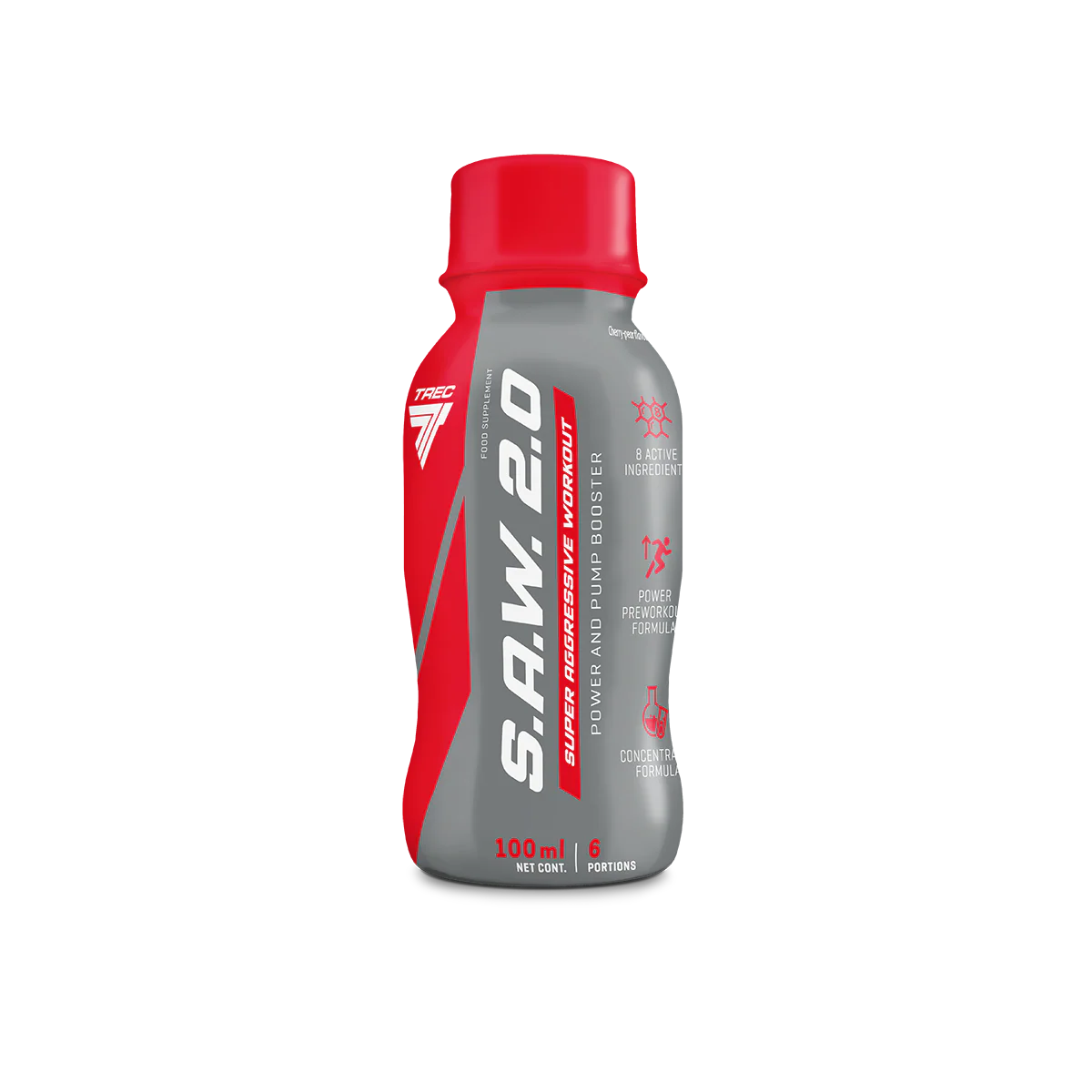 Trec SAW 2.0 SHOT 12x100ml - Komplett PWO - JK-Shop