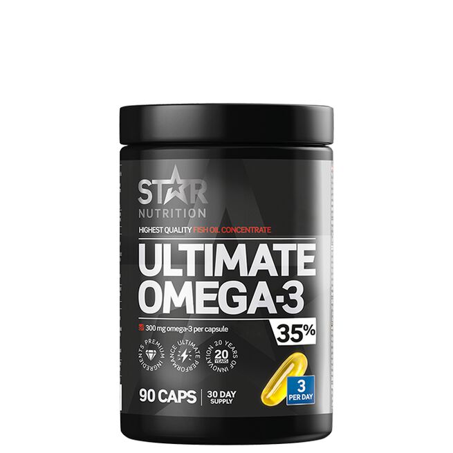 Ultimate Omega-3, 90 kapsler, 35 % 1000mg - Omega-3 - JK-Shop