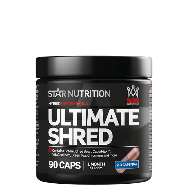Ultimate Shred Fettforbrenner 90 kapsler - Fettforbrennere med Koffein - JK-Shop