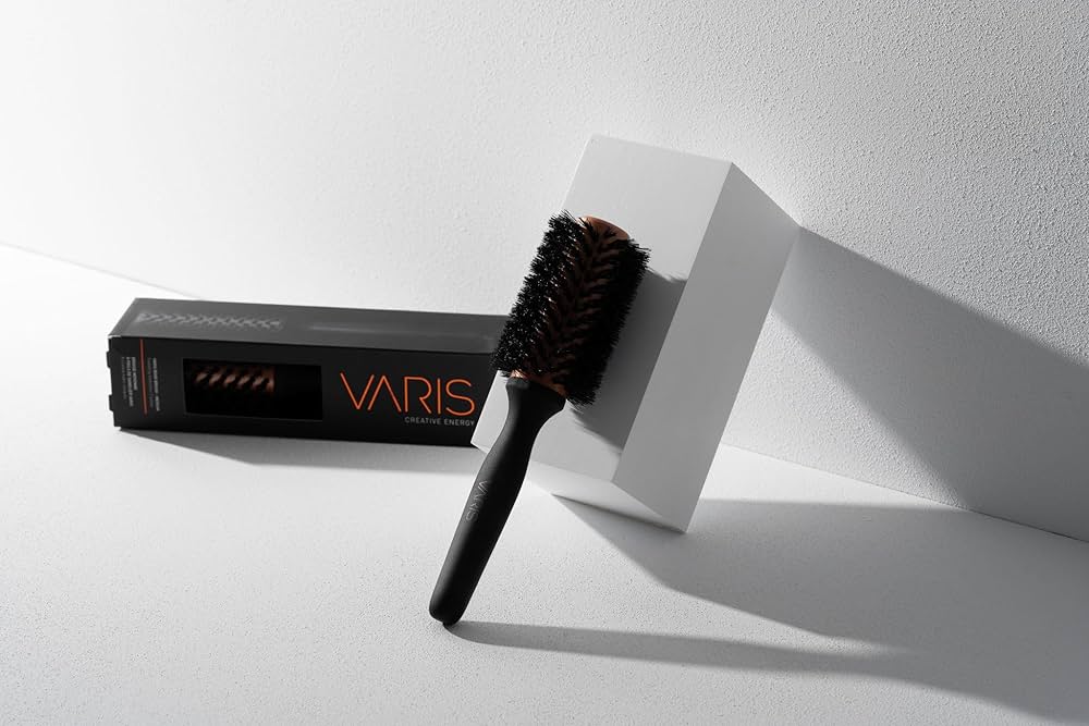 VARIS Boar Brush Medium 33MM - Hårbørste - JK-Shop