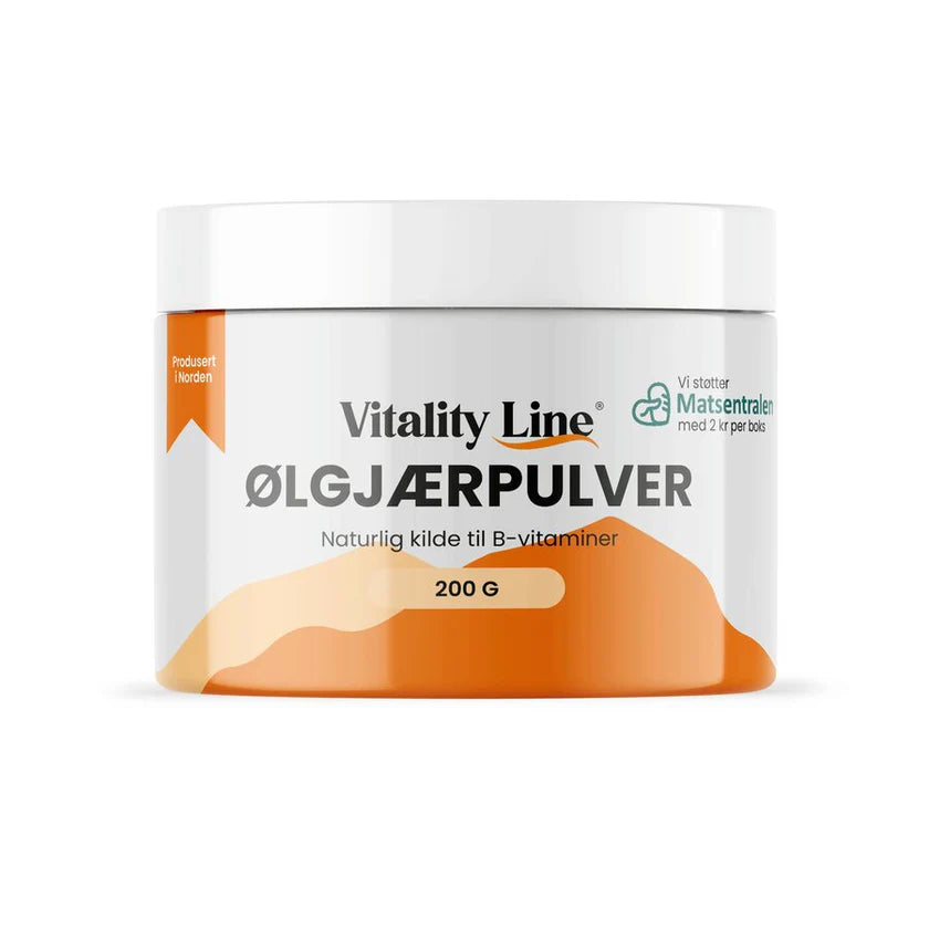 VITALITY LINE ØLGJÆRPULVER 200 GR - Vitaminer og kosttilskudd - JK-Shop