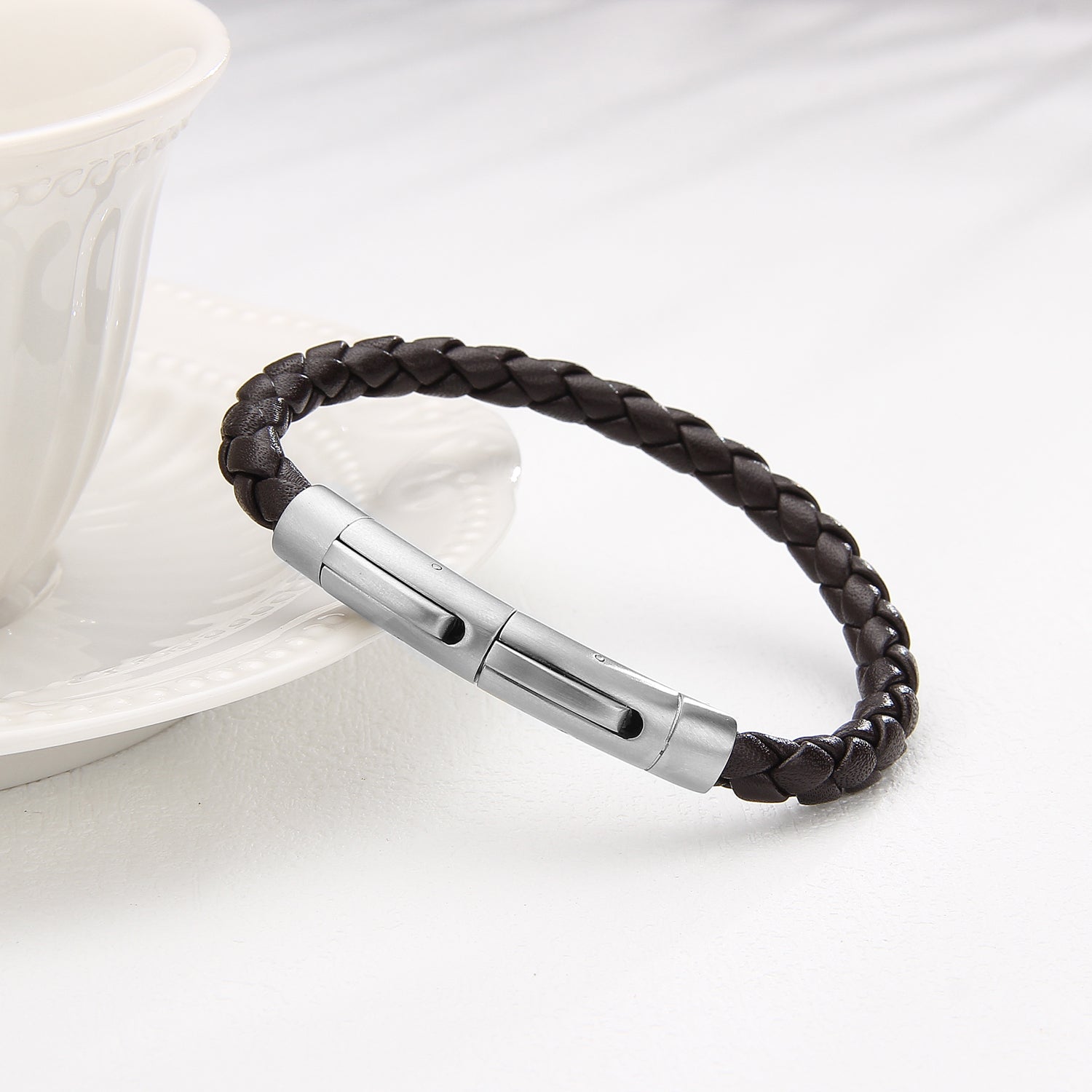 Vintage Magnetico - Minimalistisk Lærarmbånd - Armbånd - JK-Shop