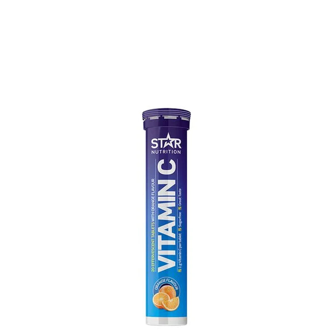 Vitamin-C 20 brusetabletter Appelsin Apelsin - Vitaminer og kosttilskudd - JK-Shop