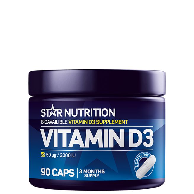 Vitamin D3 90 kapsler - Vitaminer og kosttilskudd - JK-Shop